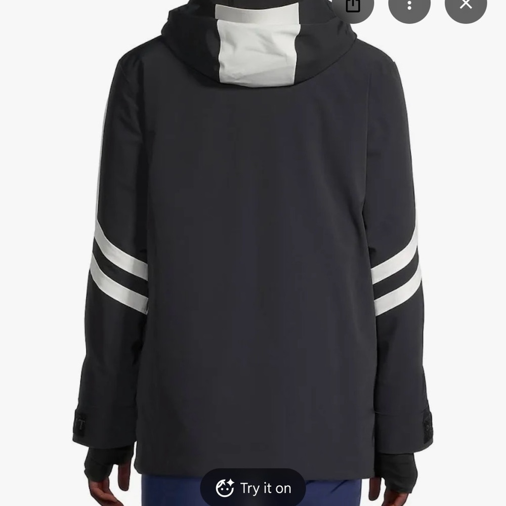 Perfect Moment Black and White Chevron Ski Jacket - Picture 2 of 16